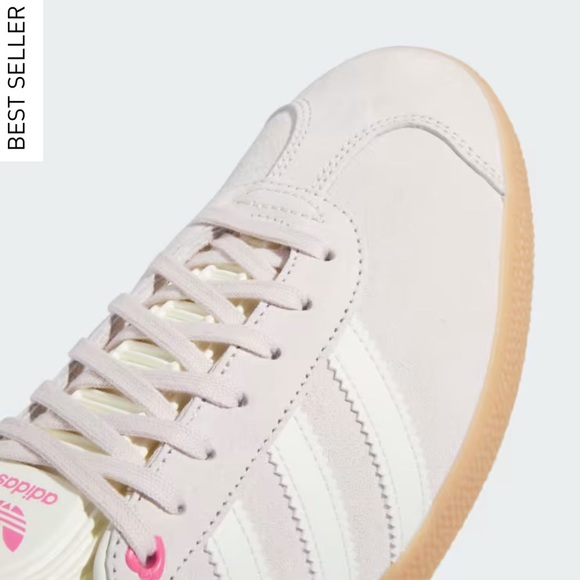 NWT Adidas Gazelle Valentine’s Putty Mauve Ivory Pink Sneakers Sz Women’s 7.5 - Picture 6 of 15